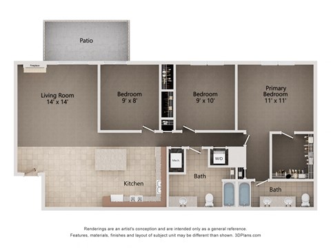 1645 S. East Avenue #13 2-3 Beds Apartment for Rent - Photo Gallery 6